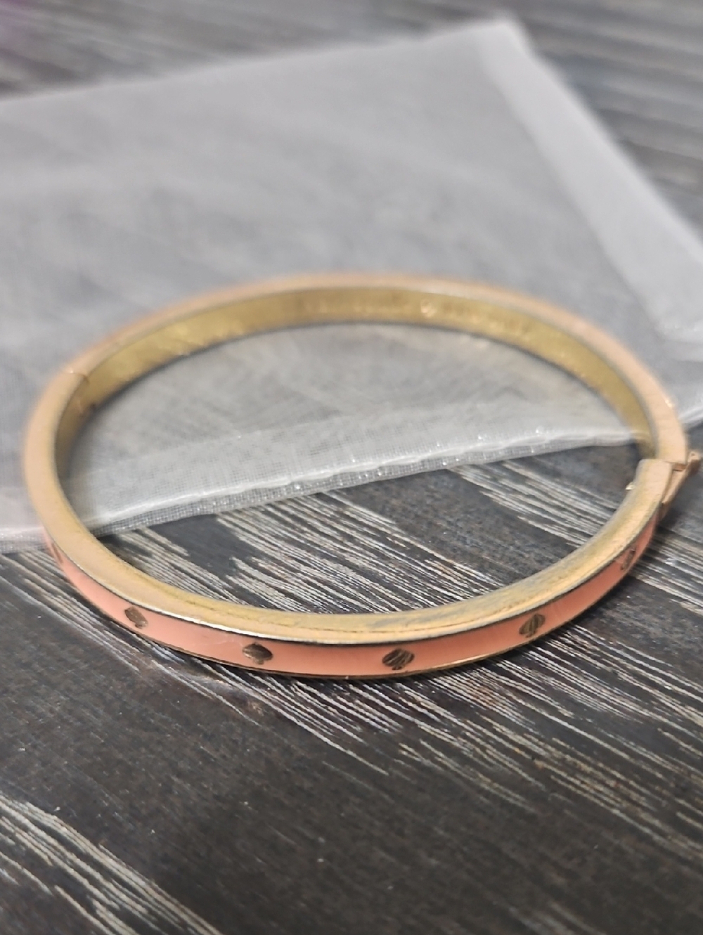 Kate Spade Spot The Spade Peach Bracelet